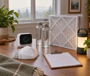how to prepare for wildfire smoke indoors