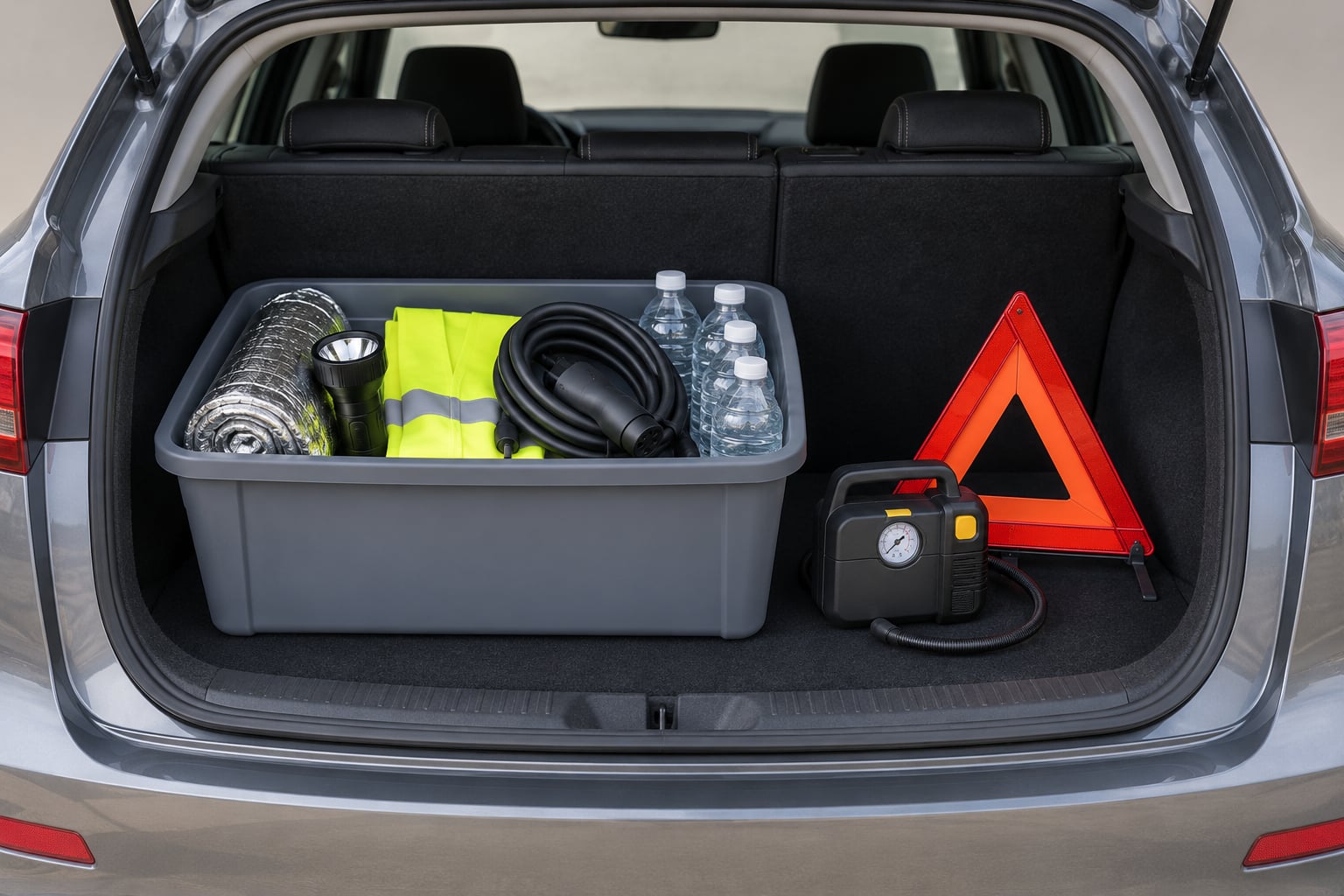 what to keep in your car trunk for emergencies