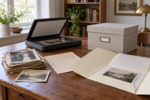 how to preserve old family documents and photos