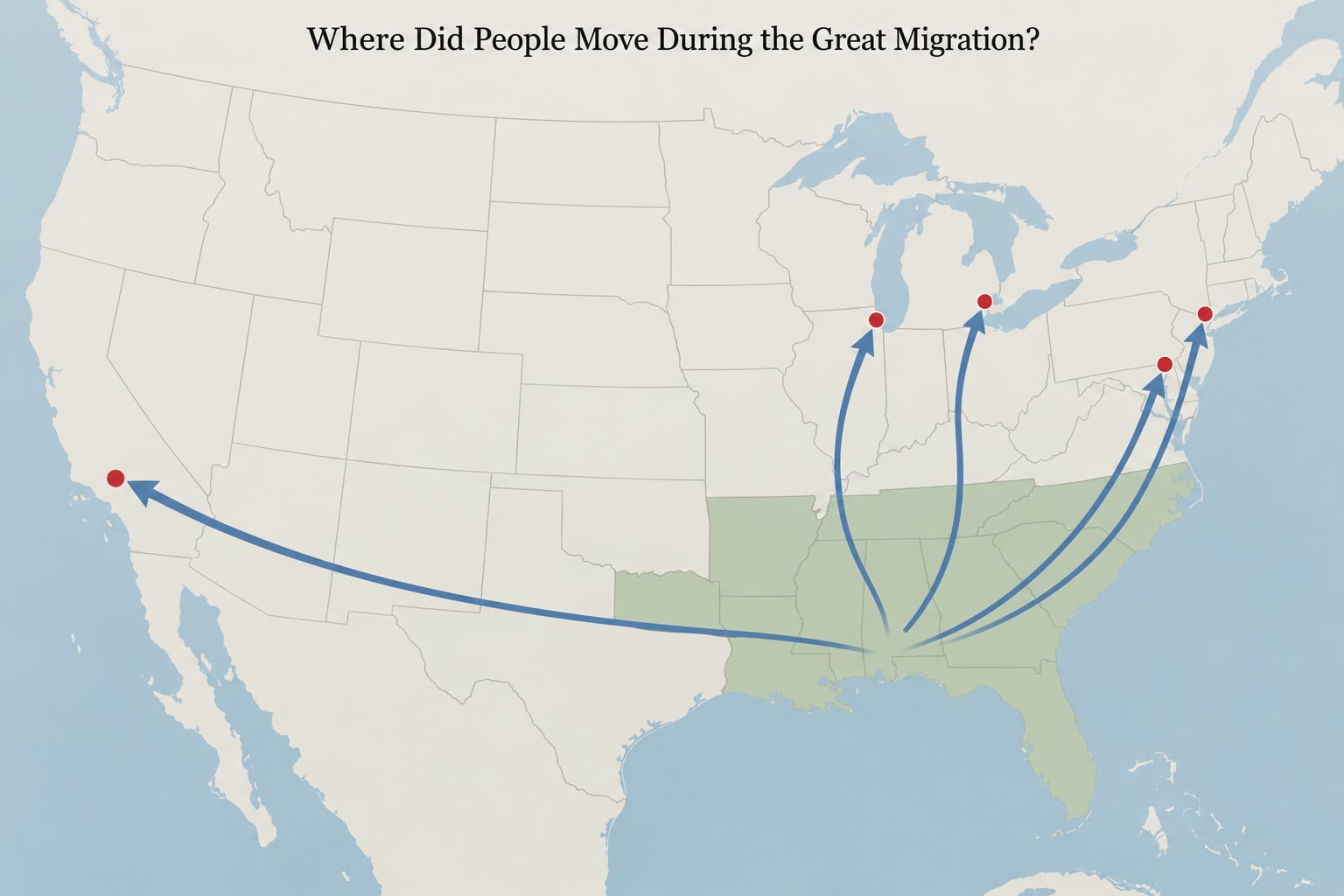 Where Did People Move During the Great Migration?