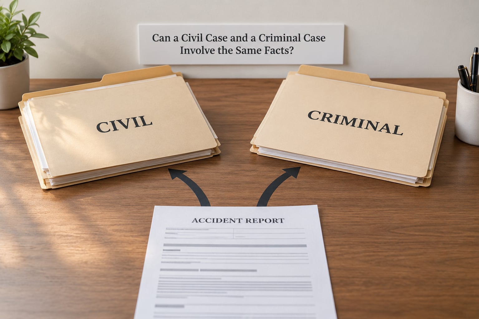 Can a Civil Case and a Criminal Case Involve the Same Facts?