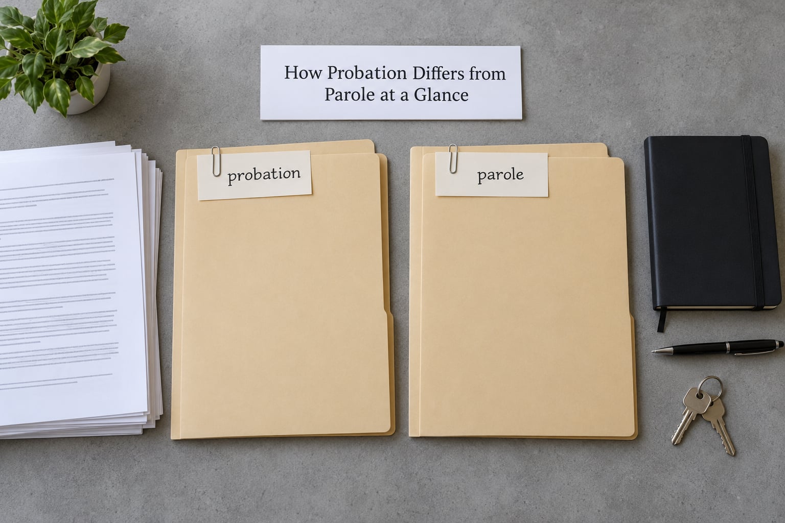 How Probation Differs from Parole at a Glance