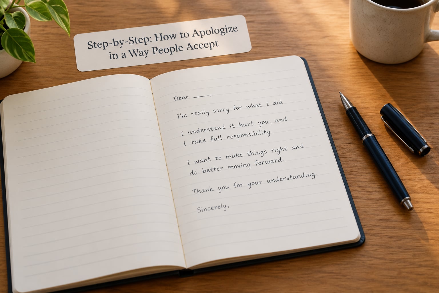Step-by-Step: How to Apologize in a Way People Accept