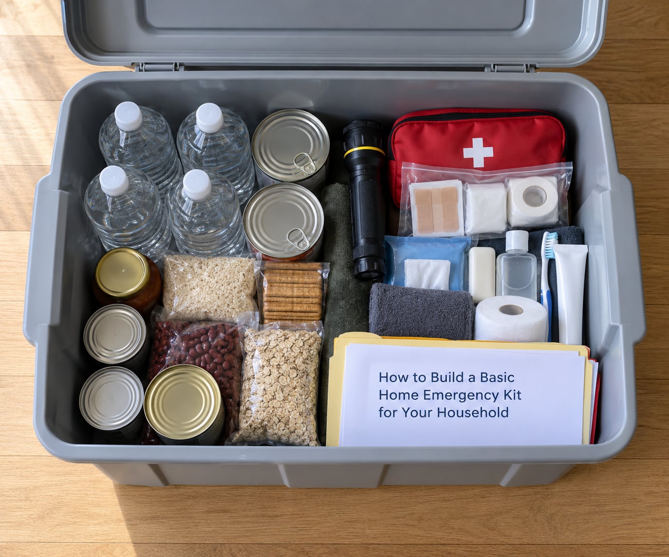 How to Build a Basic Home Emergency Kit for Your Household
