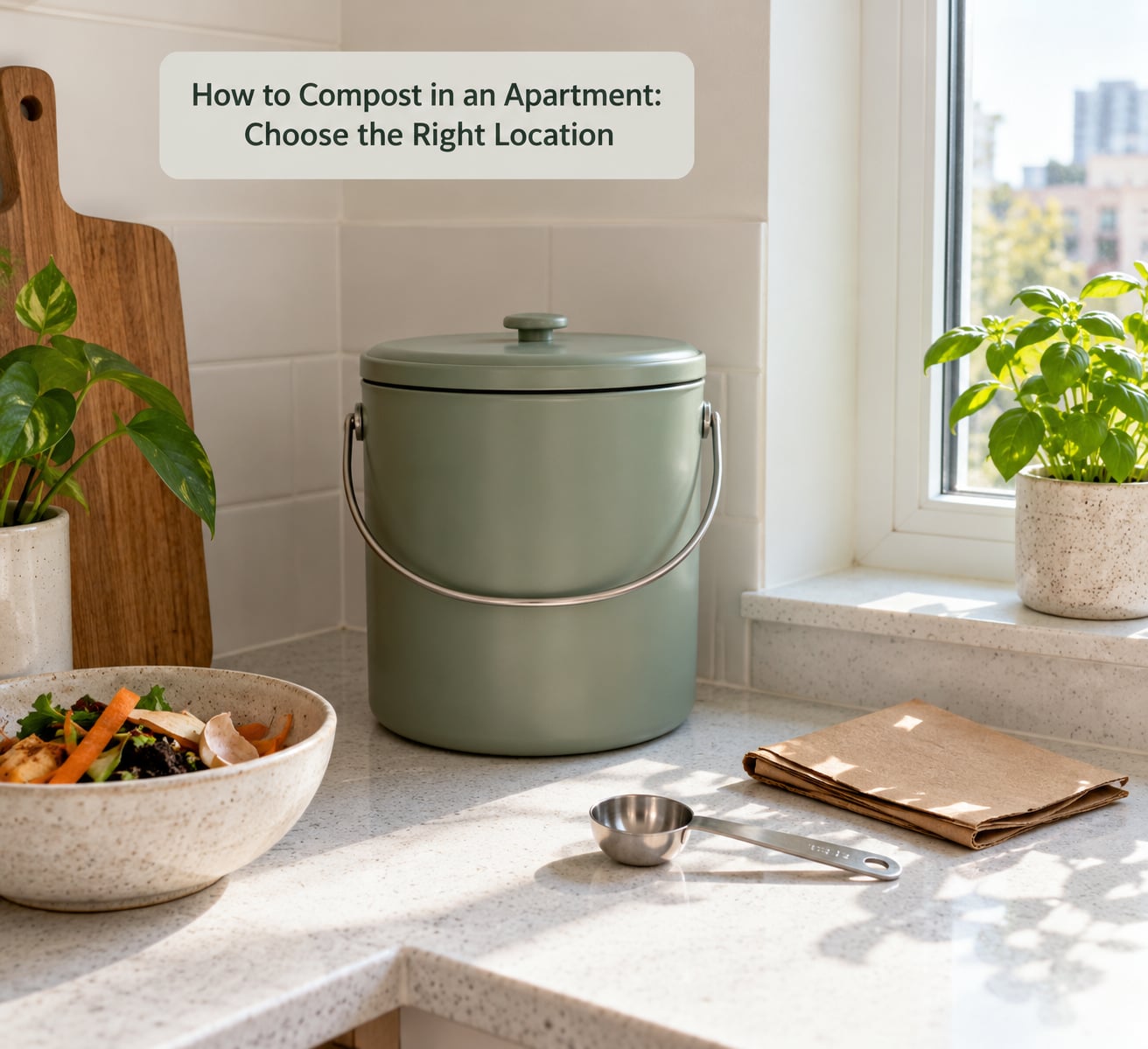 How to Compost in an Apartment: Choose the Right Location