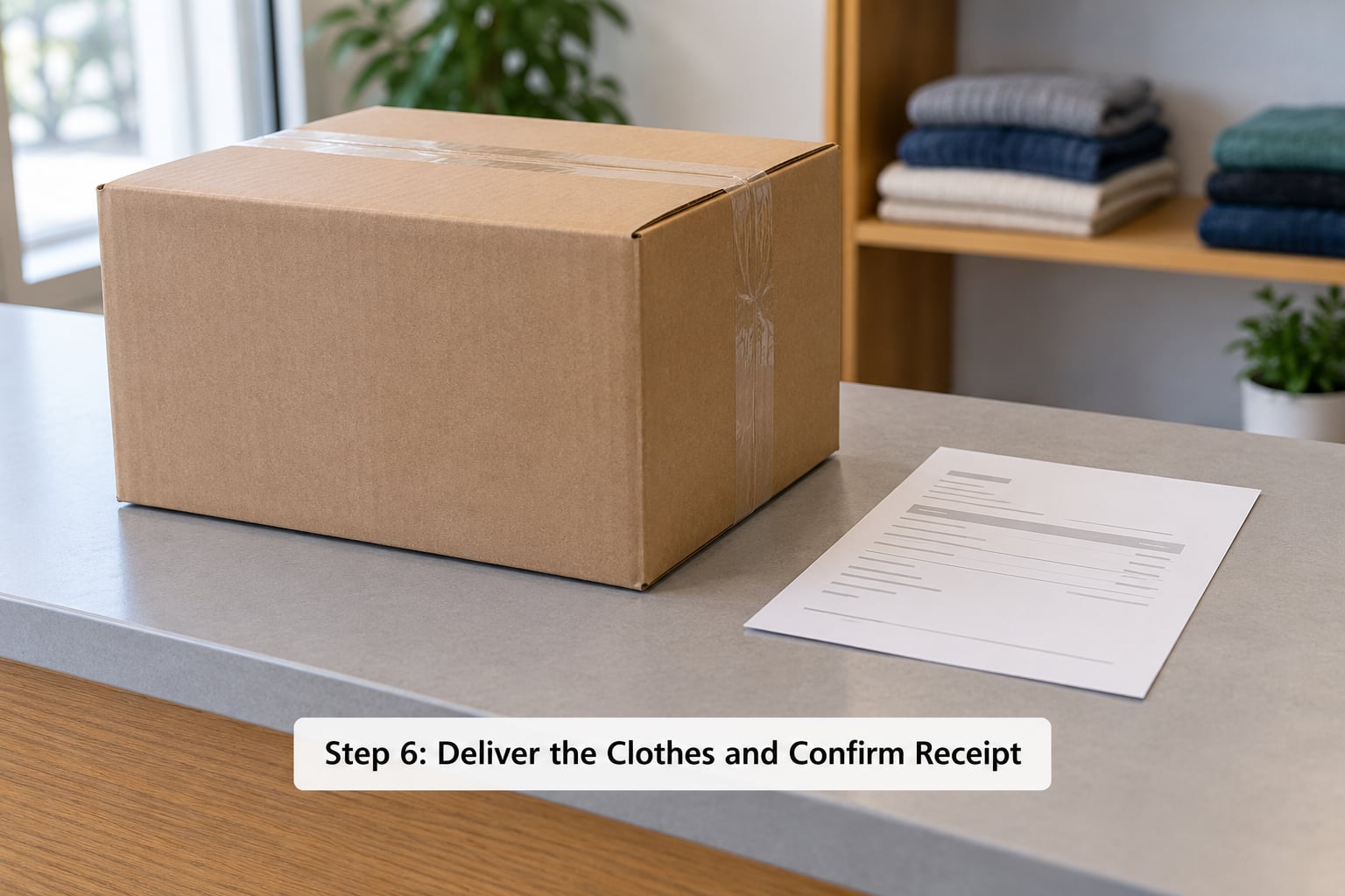 Step 6: Deliver the Clothes and Confirm Receipt