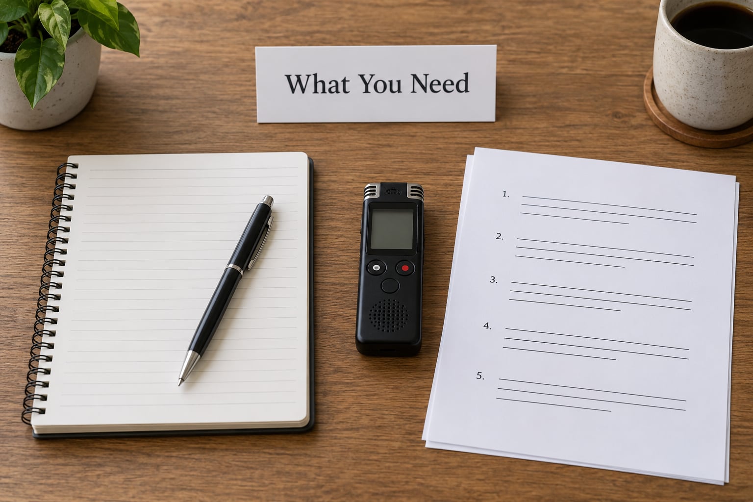 What You Need
