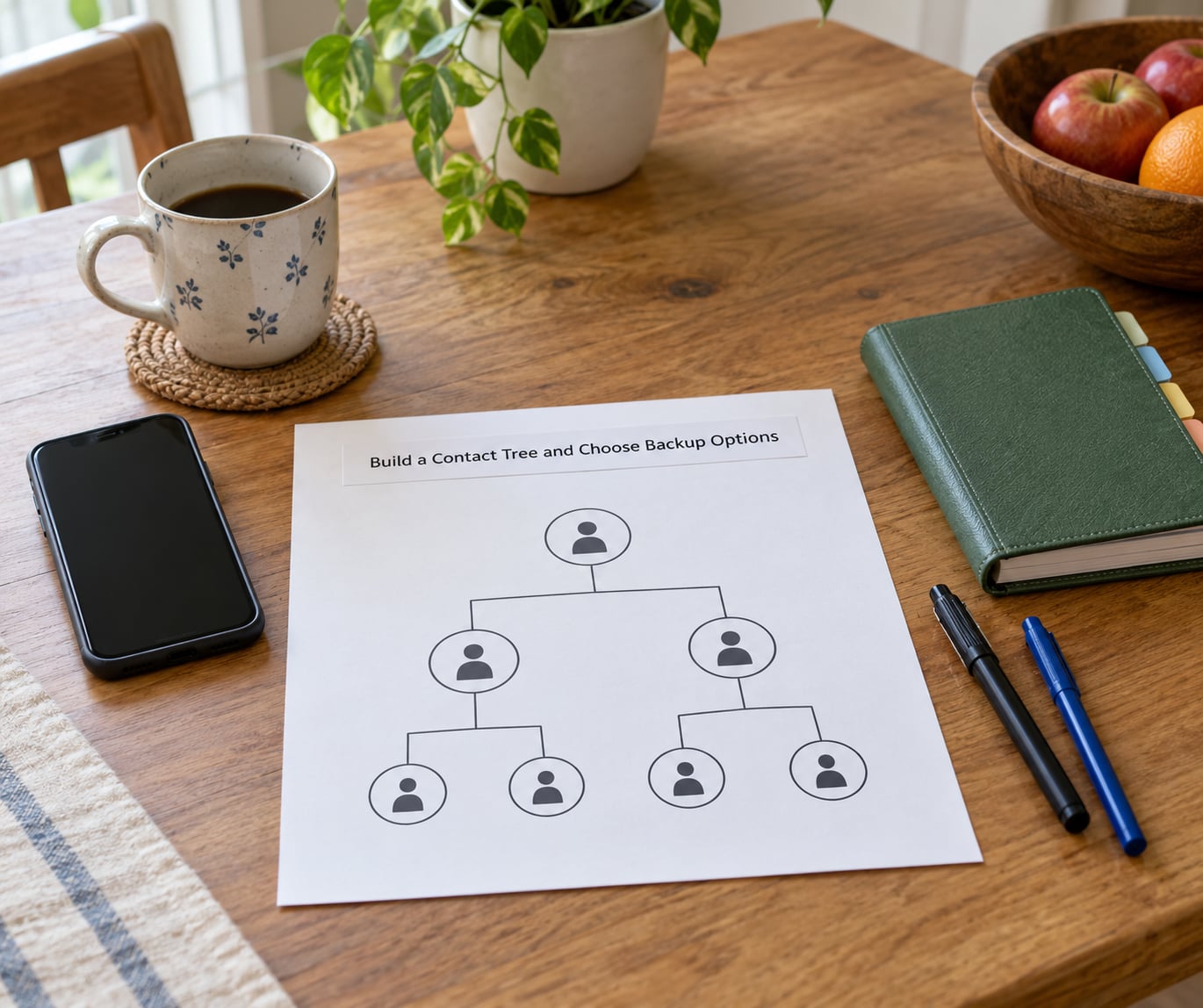 Build a Contact Tree and Choose Backup Options