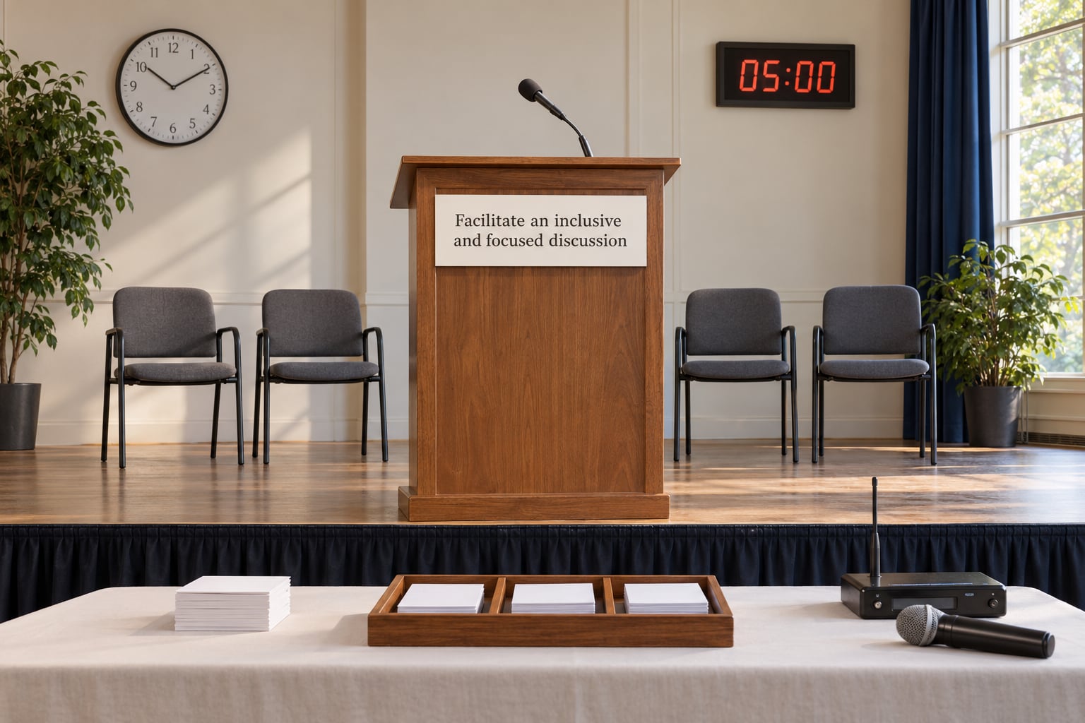 Facilitate an inclusive and focused discussion