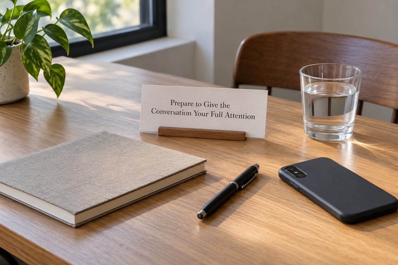 Prepare to Give the Conversation Your Full Attention