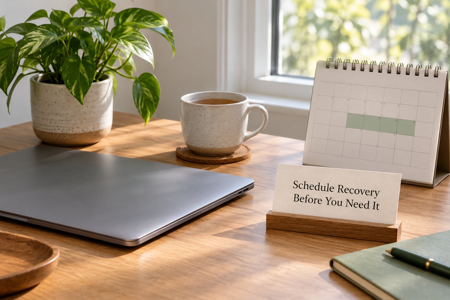 Schedule Recovery Before You Need It