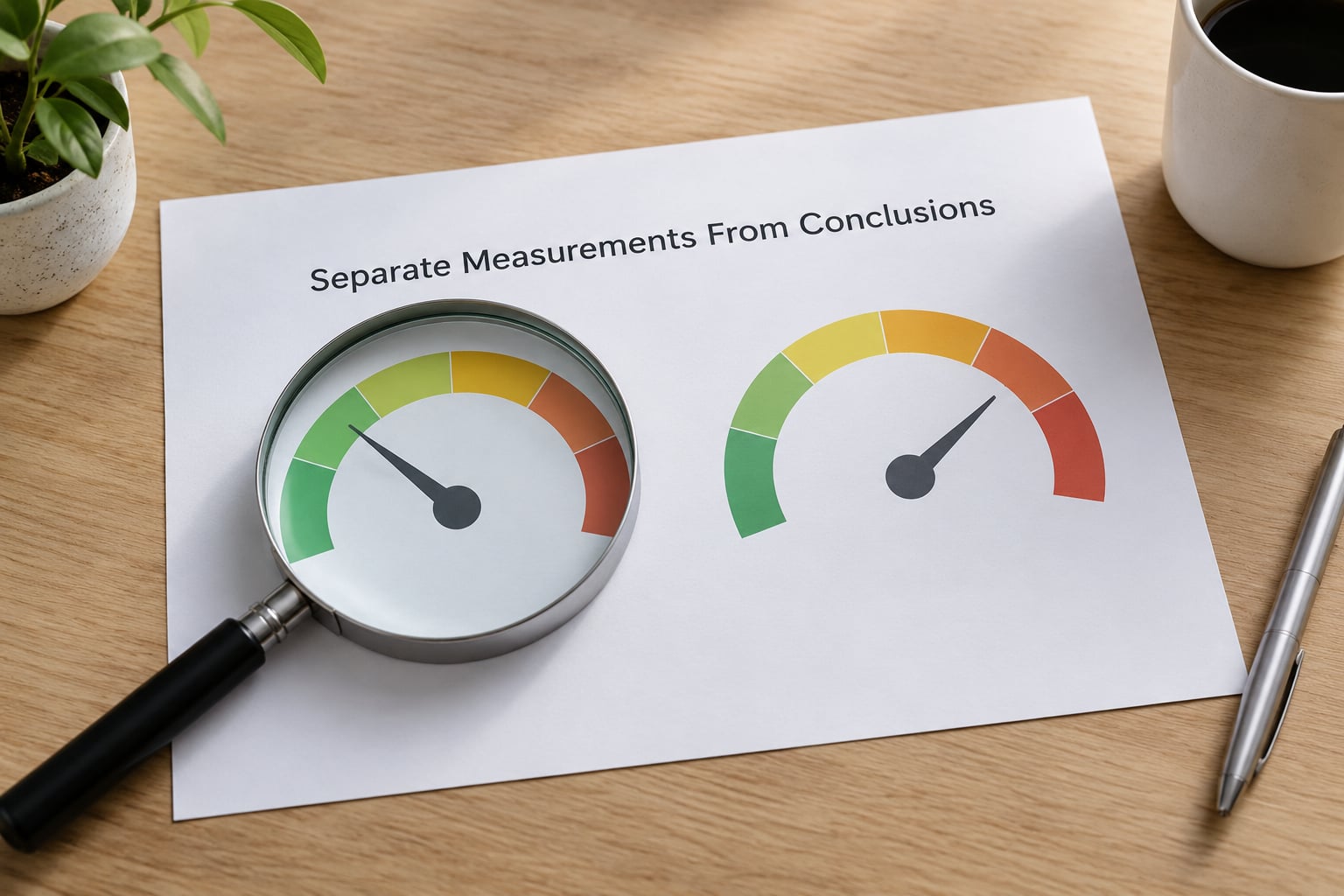 Separate Measurements From Conclusions