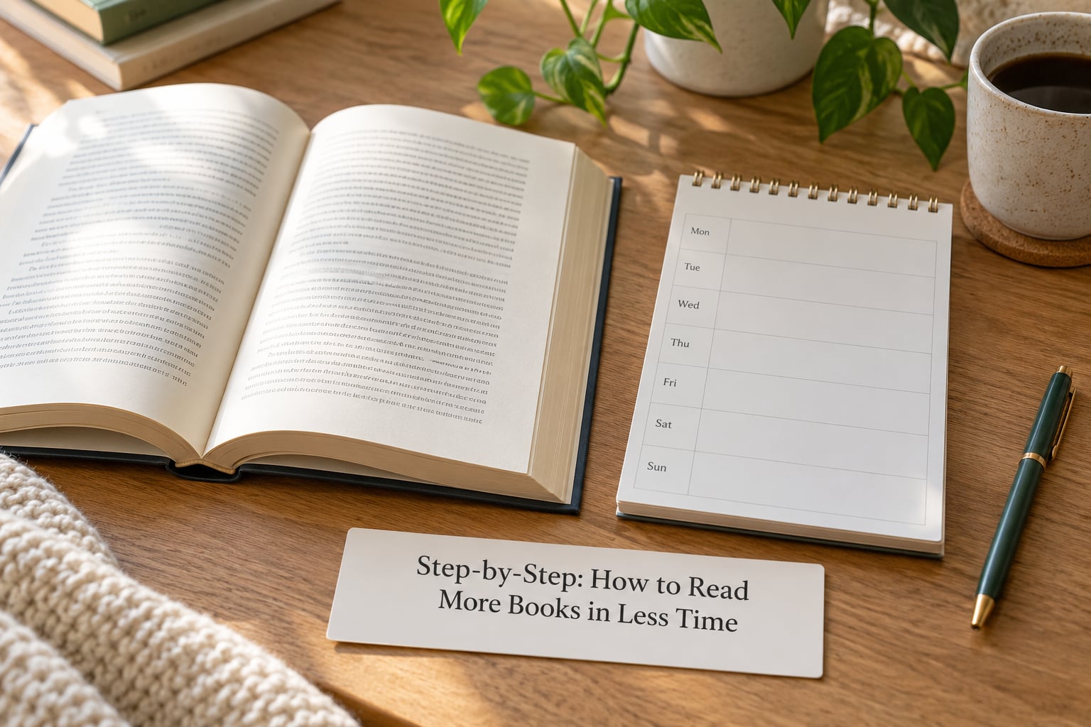 Step-by-Step: How to Read More Books in Less Time
