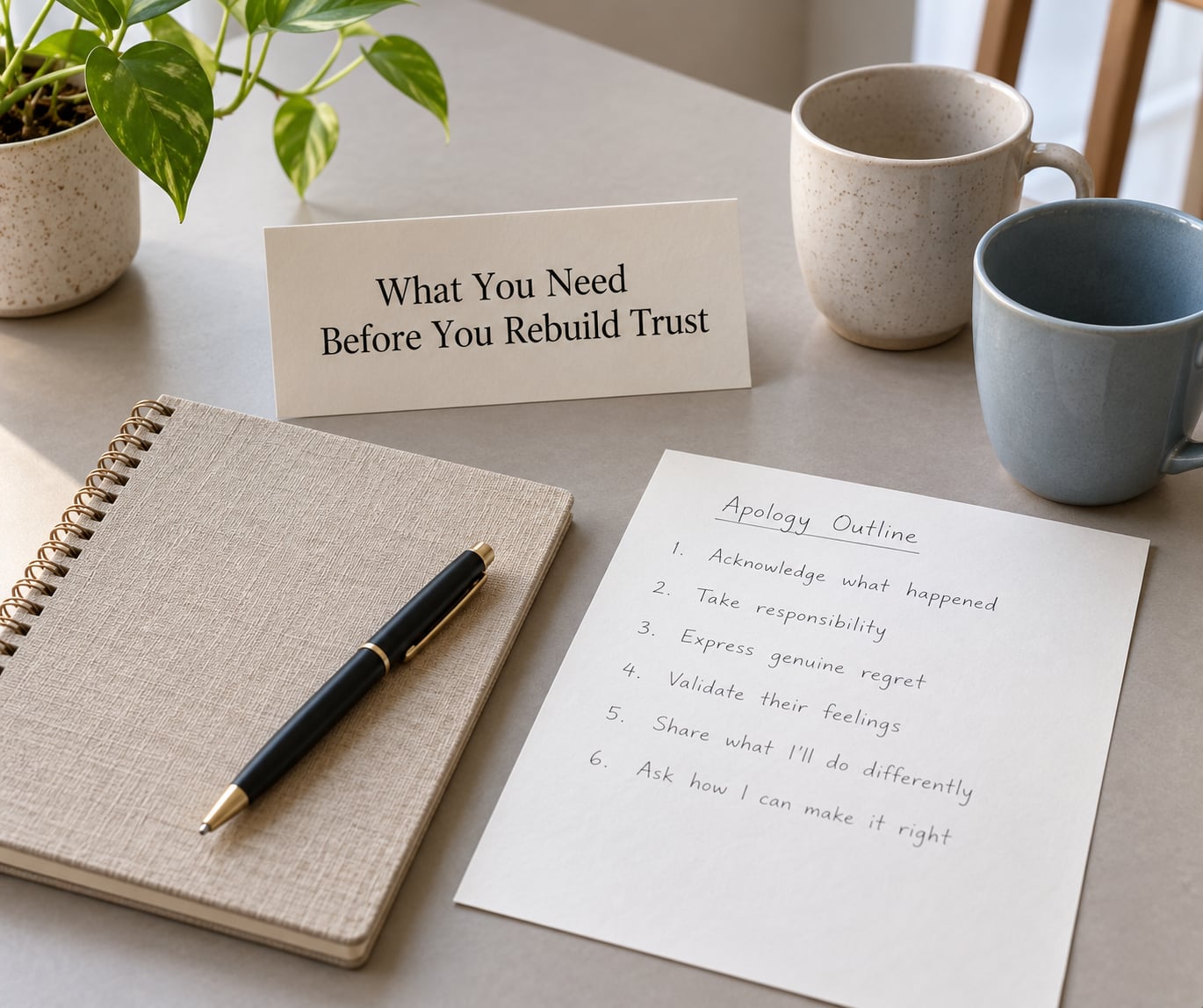 What You Need Before You Rebuild Trust