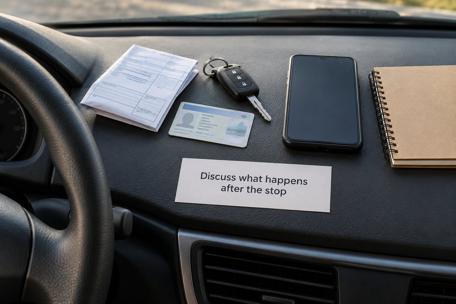 Discuss what happens after the stop
