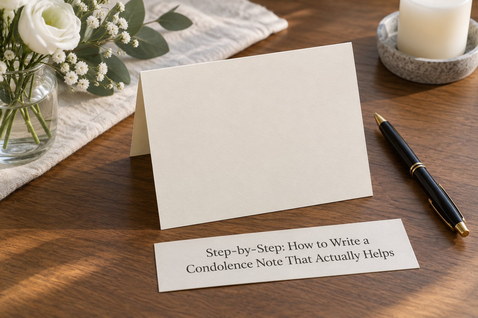 Step-by-Step: How to Write a Condolence Note That Actually Helps
