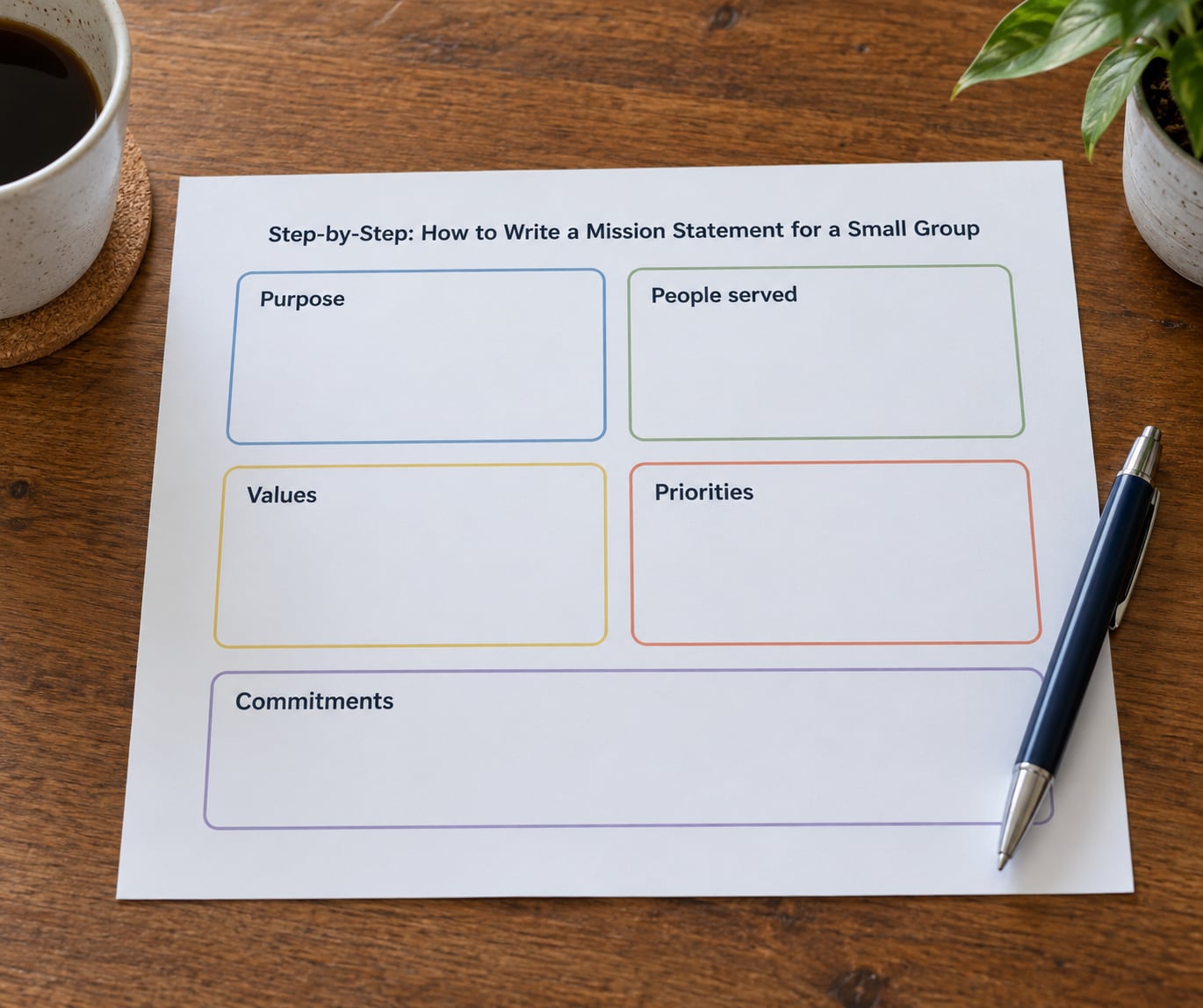 Step-by-Step: How to Write a Mission Statement for a Small Group