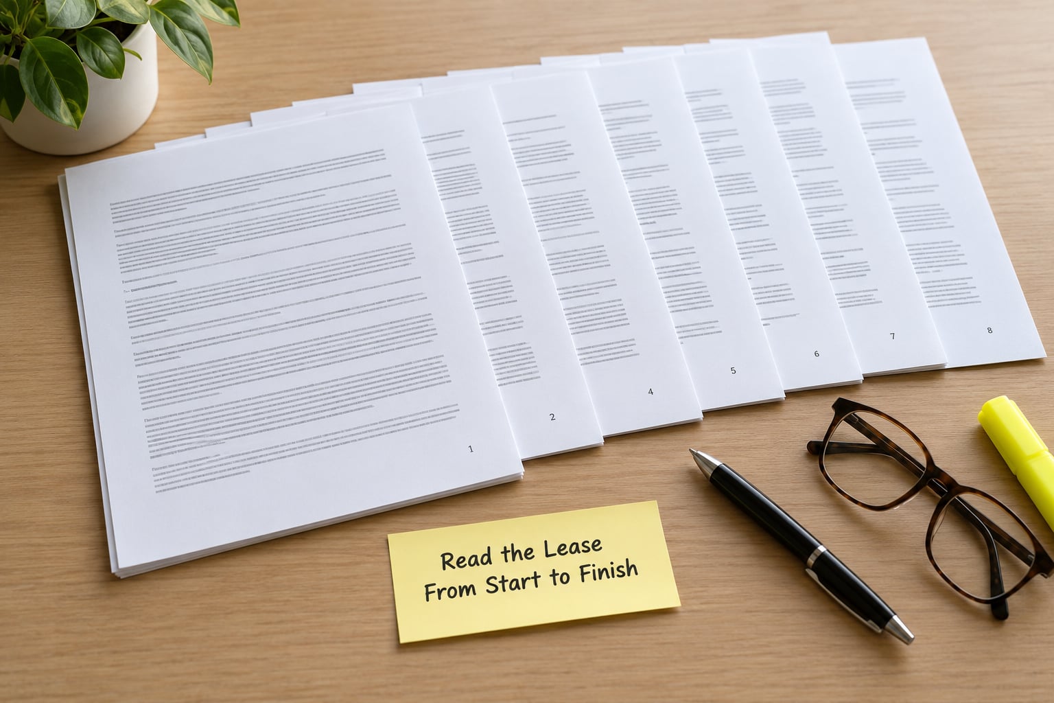 Read the Lease From Start to Finish