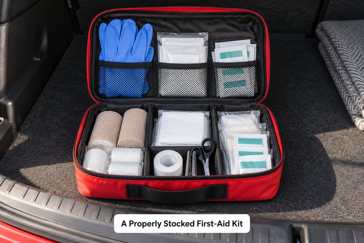 A Properly Stocked First-Aid Kit