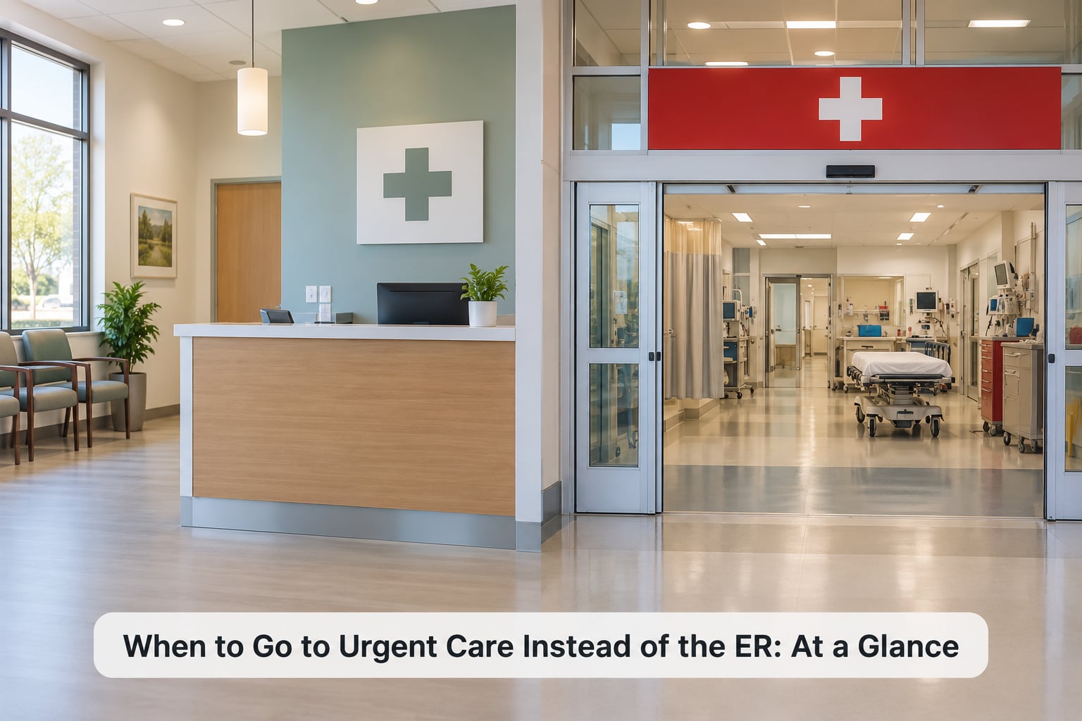 When to Go to Urgent Care Instead of the ER: At a Glance